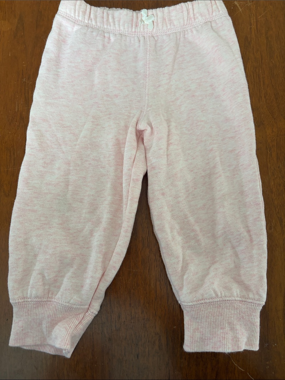 🍊5/$25 Carter's Heathered Light Pink Jogger Pants size 18m